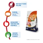 Farmina N&D Mini Dog Dry Food with Pumpkin Lamb and Blueberries Grain-Free - Image 3