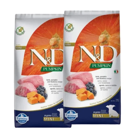 Farmina N&D Mini Dog Dry Food with Pumpkin Lamb and Blueberries Grain-Free