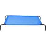 Fluffy's Adorable Waterproof Dog Camp Bed with Elevated Sides(Blue)