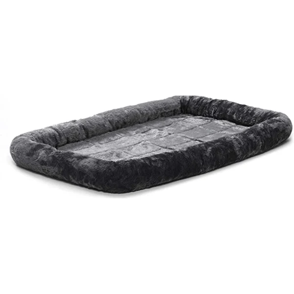 Fluffy's Exquisite Dog and Cat Bolster Bed Fluffy's Exquisite Dog and Cat Bolster Bed (Black) - Image 1