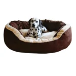 Fluffy's Soft Dual-Color, Luxurious Polyester-Filled Dog and Cat Bed