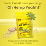 For dogs and cats, Bark Out Loud Skin & Coat Hemp Chew Stix - Image 2