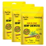 For dogs and cats, Bark Out Loud Skin & Coat Hemp Chew Stix - Image 4
