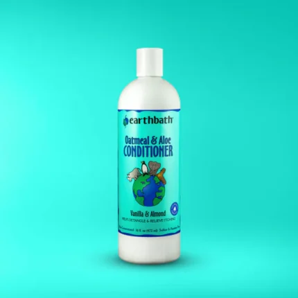 For dogs and cats, EarthBath Oatmeal & Aloe Conditioner Vanilla & Almond
