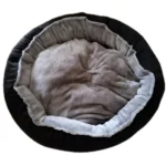 For dogs and cats, Fluffy's Kozi Pet Ultra Soft Ethnic Designer Reversible Bed is filled with polyster (Black)