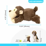 For medium chewers, Barkbutler Boh the Bear Plush Toy is a great option (Brown) - Image 3