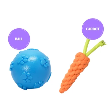 For medium chewers, Skatrs Latex Squeaky Paw Ball Toy is a safe, long-lasting play and fetching toy