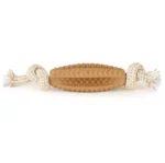 For medium chewers, a TPR chew toy for dogs made of basil jute rope with spikes - Image 2
