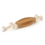 For medium chewers, a TPR chew toy for dogs made of basil jute rope with spikes - Image 3