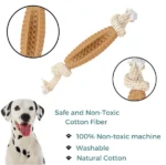 For medium chewers, a TPR chew toy for dogs made of basil jute rope with spikes - Image 5