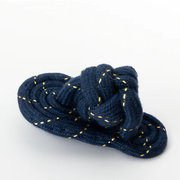 Handcrafted, long-lasting, sandal-shaped rope chew toy for dogs and cats1 Handcrafted long-lasting sandal-shaped rope chew toy for dogs and cats - Image 1