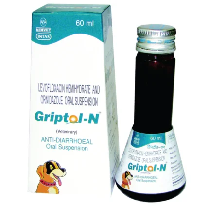 Intas Dogs Antidiarrheal Suspension with Griptol N Syrup (60ml