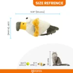 Interactive Cat Toy Barkbutler x Fofos Eagle with Catnip Balls - Image 3