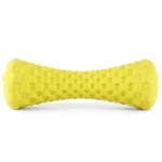 Interactive Dog Treats with Dumbbells by Goofy Tails For Medium Chewers (Yellow)