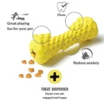 Interactive Dog Treats with Dumbbells by Goofy Tails For Medium Chewers (Yellow) - Image 2