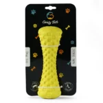 Interactive Dog Treats with Dumbbells by Goofy Tails For Medium Chewers (Yellow) - Image 3