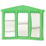JW Activity Birds Fun House Mirror Toy (Green) - Image 3