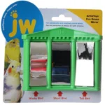 JW Activity Birds Fun House Mirror Toy (Green)