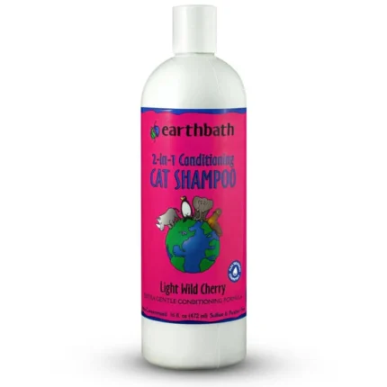 Light Wild Cherry EarthBath 2-in-1 Conditioning Cat Shampoo