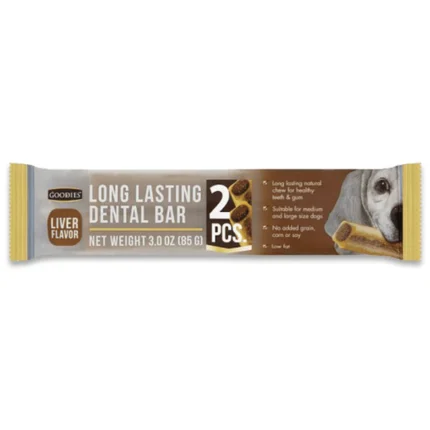 Long-Lasting Dental Bar Liver Dog Treats by Goodies