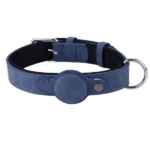 Mitag Small Dog Collar with Anti-Loss Device (Navy Blue) | iOS