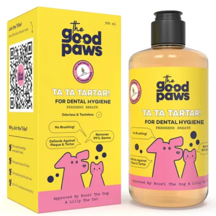 Oral Care Water Additive | The Good Paws Ta Ta Tartar Dental Care for Dogs and Cats
