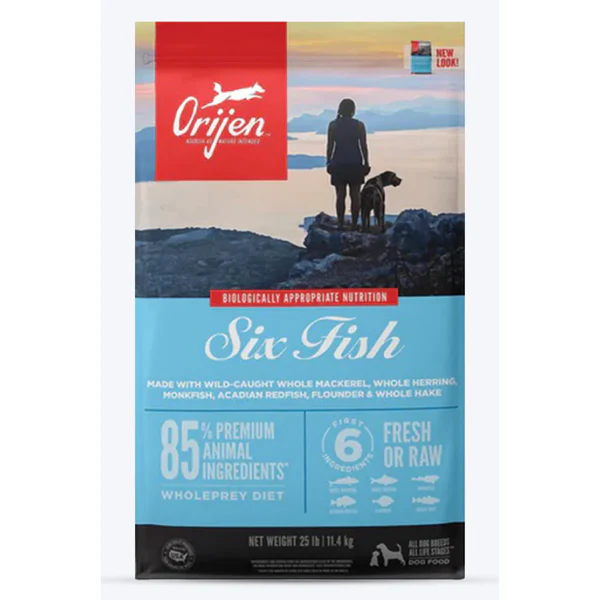 Orijen Dry Food for Dogs with Six Fish Orijen Dry Food for Dogs with Six Fish (All Breeds & Ages) - Image 1