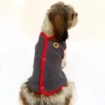Pawgypets Adorable Dog and Cat Fleece Vest (Grey/Red) - Image 2