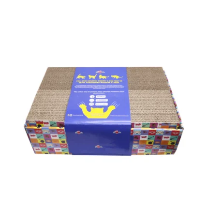 Pawsindia 5-in-1 Cat Box Scratcher with Replaceable Parts (Brown)