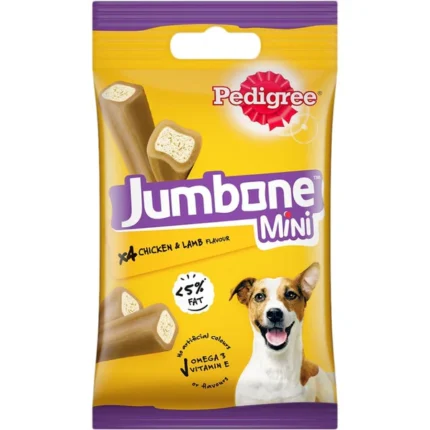 Pedigree Jumboned Mini Adult Dog Treats with Chicken and Lamb