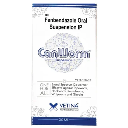 Pet Deworming Suspension with Vetina Canworm (Fenbendazole)
