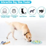 Pet Vogue Flower-Shaped Slow Feeder Toy for Cats and Dogs (Blue) - Image 5