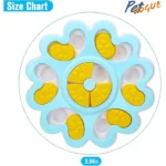 Pet Vogue Flower-Shaped Slow Feeder Toy for Cats and Dogs (Blue) - Image 6