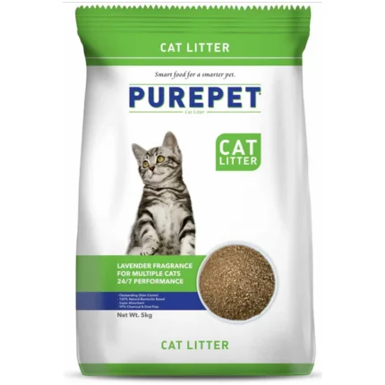 Purepet Clumping Cat Litter with a Lavender Fragrance