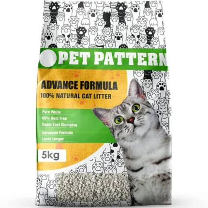 Quick Clumping Cat Litter with a Natural Clay Scented Pet Pattern