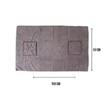 Quick Dry Towel for Dogs and Cats by Talking Dog Club (Grey) - Image 2