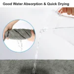 Quick Dry Towel for Dogs and Cats by Talking Dog Club (Grey) - Image 5