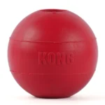 Red Dog Kong Ball with Hole Toy for Aggressive Chewers - Image 2