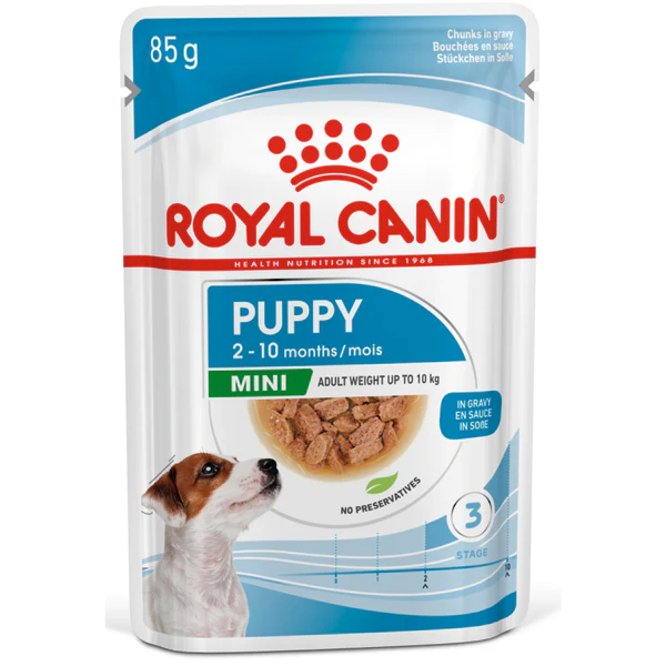 Royal Canin Wet Food Mini Puppy Gravy Dog 2 Royal Canin Wet Food Mini Puppy Gravy Dog - Image 1