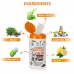 Safe Wet Wipes for Dogs and Cats with Basil Germi - Image 3