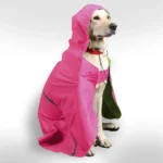Skatrs Complete Coverage Dog and Cat Raincoat in the Cape Style (Pink)