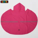 Skatrs Complete Coverage Dog and Cat Raincoat in the Cape Style (Pink) - Image 4