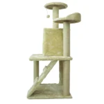 Skatrs Kitty Kastle Multi Level Cat Tree with Condo, Scratching Post, Platform and Ladder Toy (Beige) - Image 5