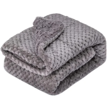 Talking Blankies for Dog Clubs  Dog and cat blankets that are warm(Grey)