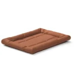 The Kozi Pet Rectangular Bed for Dogs and Cats by Fluffy(Brown)