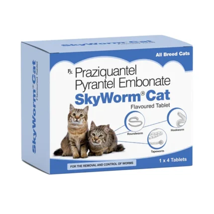 The Skyec Skyworm Deworming Tablet for Cats (pack of 4 tablets)