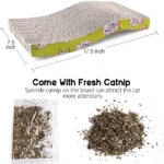 The two-piece Emily Pets Sofa Bed Scratching Pad for Kittens in Beige - Image 6