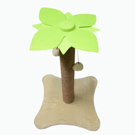 Toy of a Basil Coconut Tree for Cats and Kittens (Green/Brown)