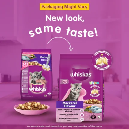 Whisky Mackerel Flavour Kitten (2 to 12 months) Dry Food for Cats