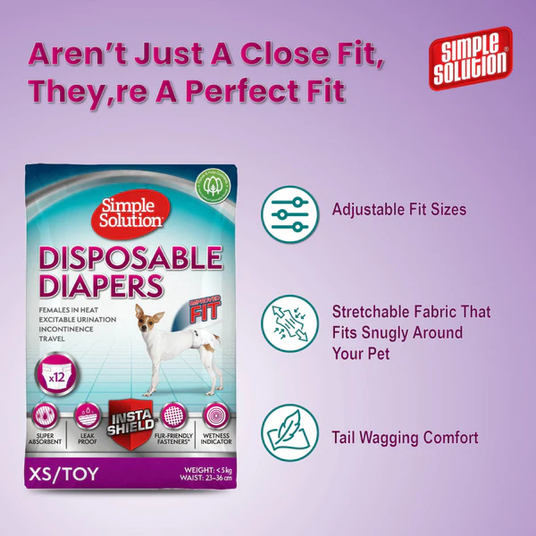 ghgh Simple Solution Disposable Diaper for Female Dogs - Image 1